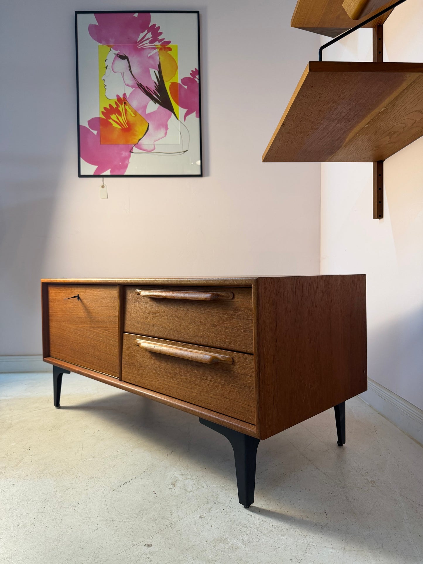 Vintage Lowboard Teak von Riestenpatt