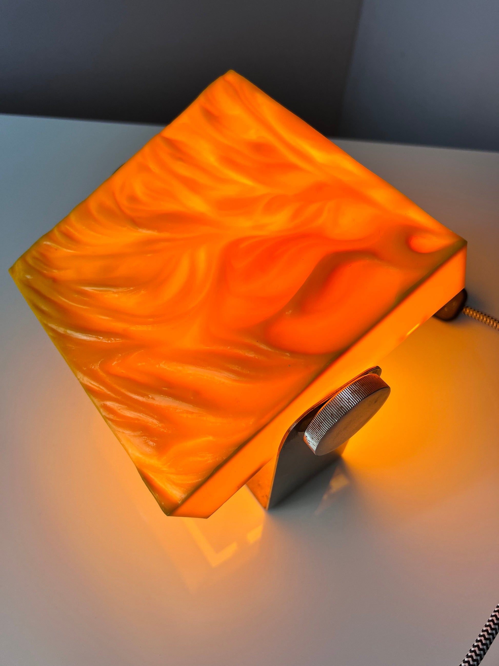 Tischlampe gelb von Uwe Mersch