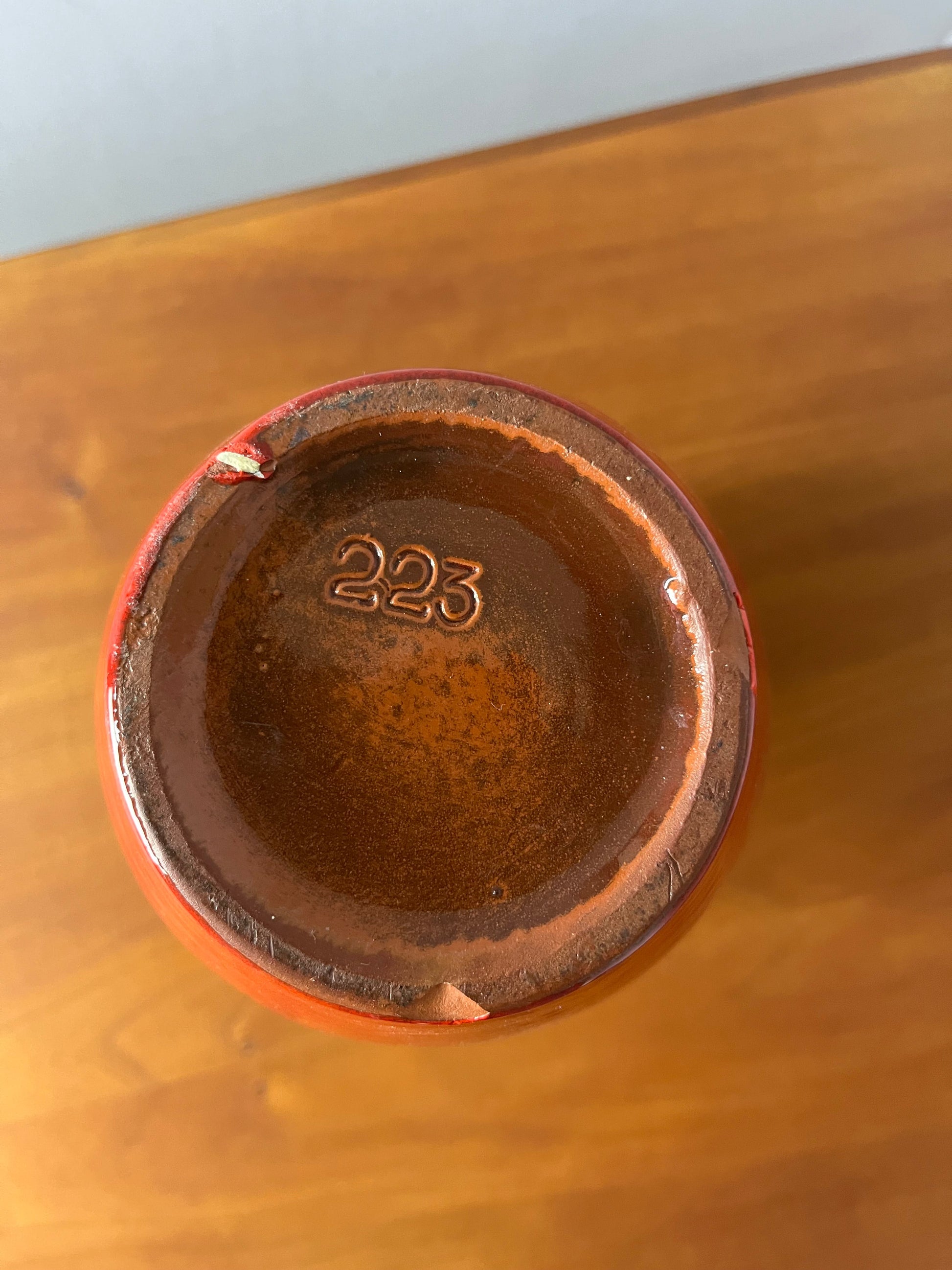 Vintage Karaffe 223 Fat Lava von Kreutz Keramik