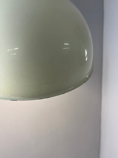 Vintage Hängelampe Bunker weiß von Jo Hammerborg für Fog und Mørup