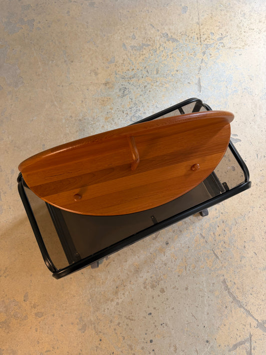 Vintage Garderobe Halbrund Teak von Lysgaard Møbler