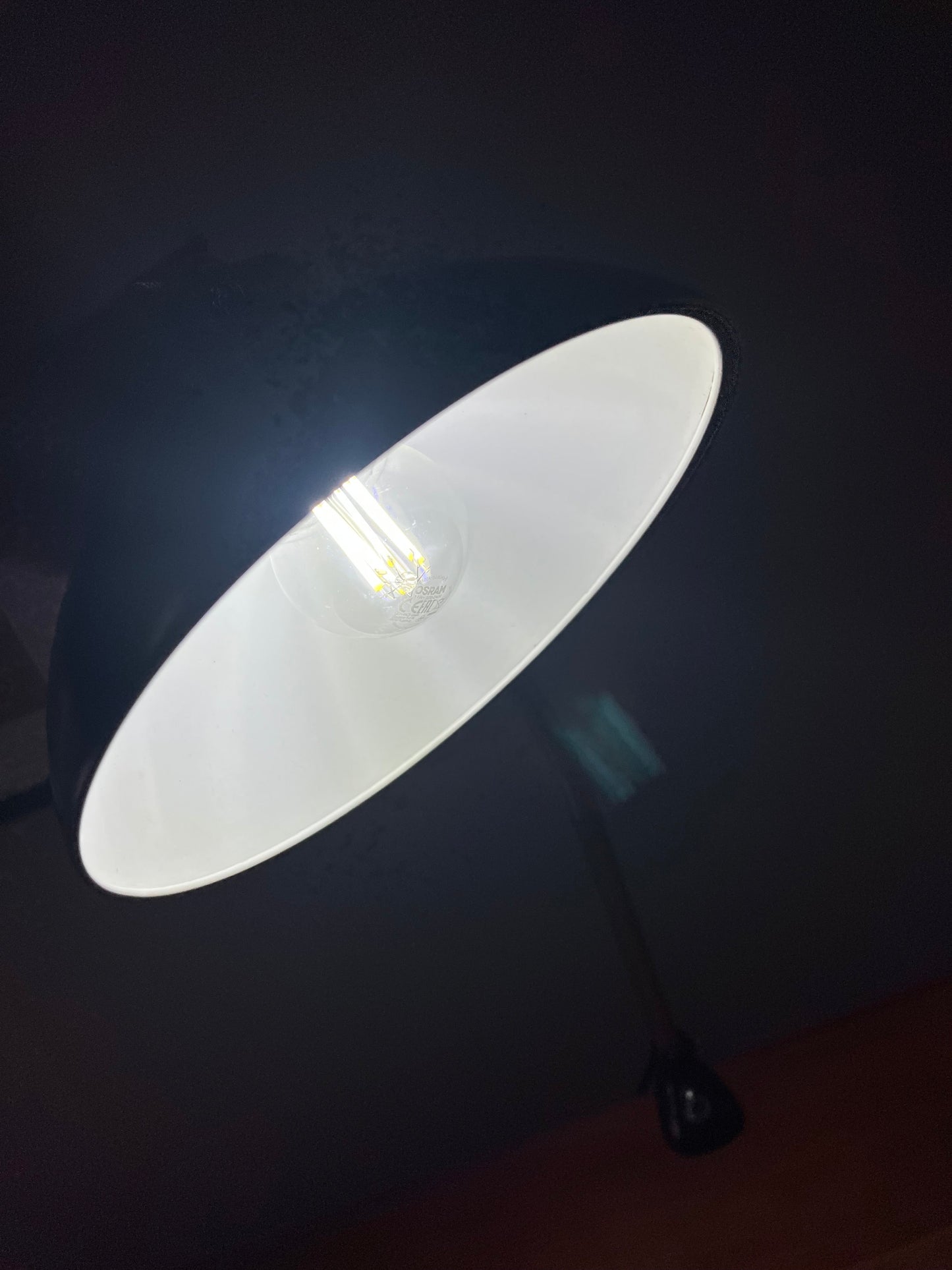 Vintage Klemmlampe schwarz von Christian Dell für Kaiser Idell