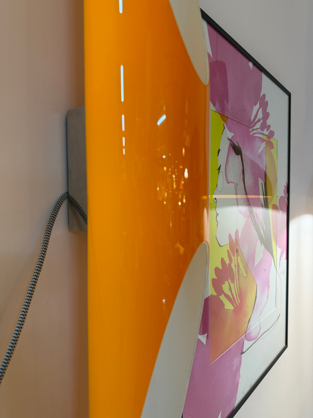 Wandlampe Shakti Wall Fix von Marzio Rusconi Clerici für Kundalini, Orange