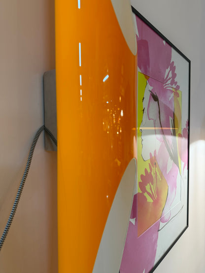Wandlampe Shakti Wall Fix von Marzio Rusconi Clerici für Kundalini, Orange