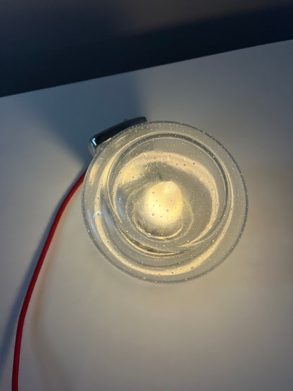 Vintage Wandlampe Einschlussglas von Novus in Originalverpackung