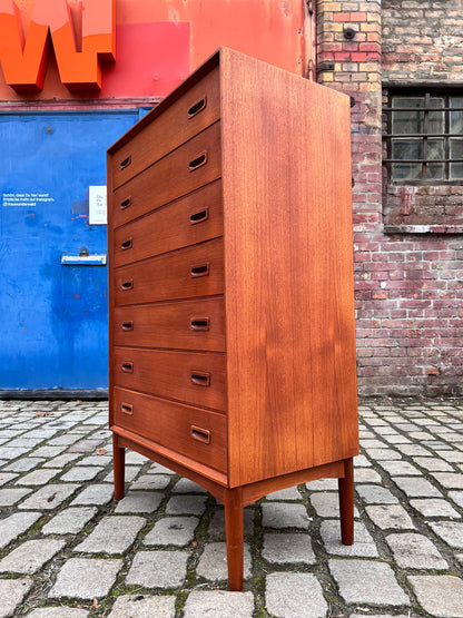 Vintage Kommode Teak mit 7 Schubladen aus Dänemark