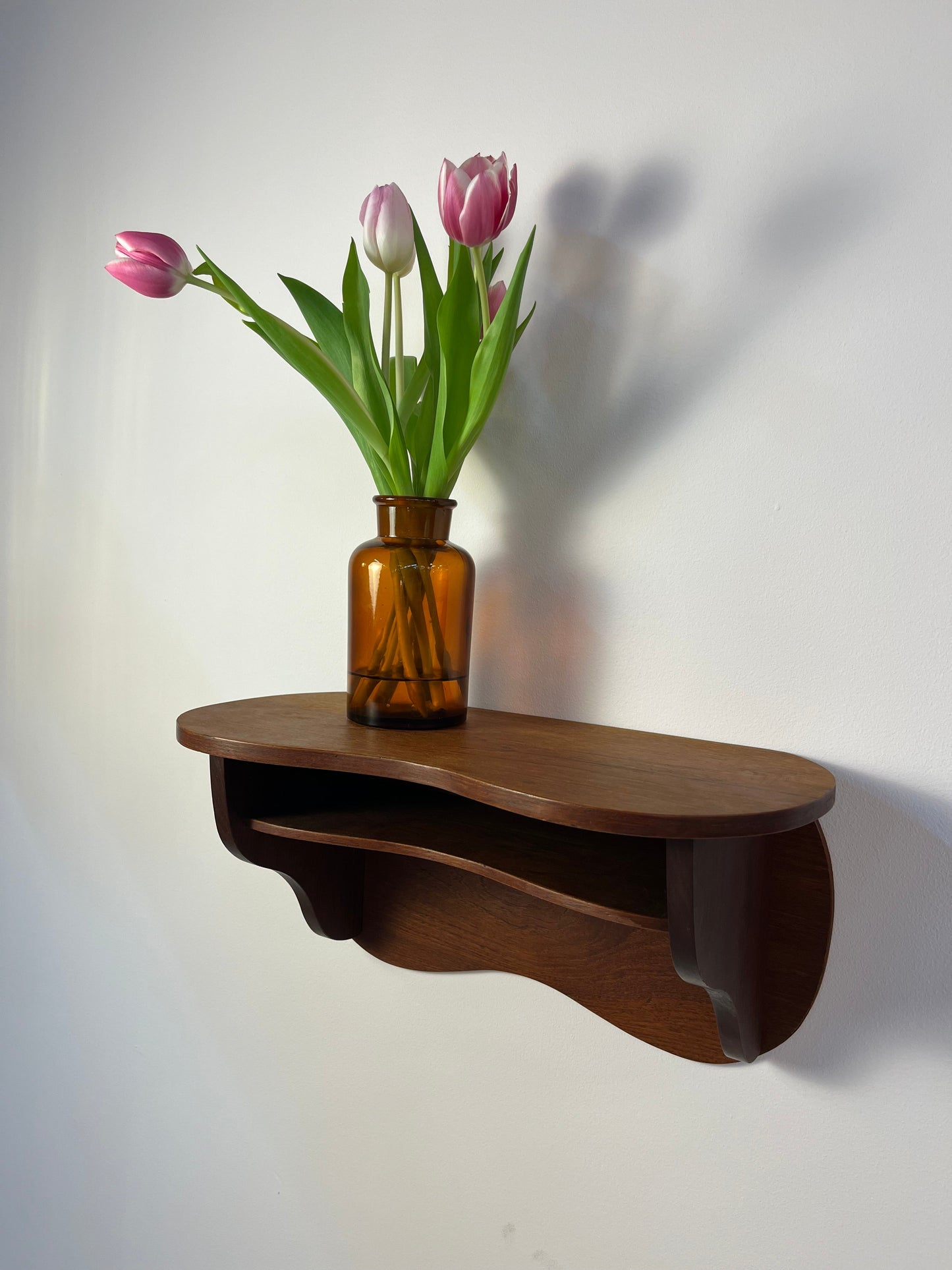 Vintage Wandregal aus Teak aus Dänemark