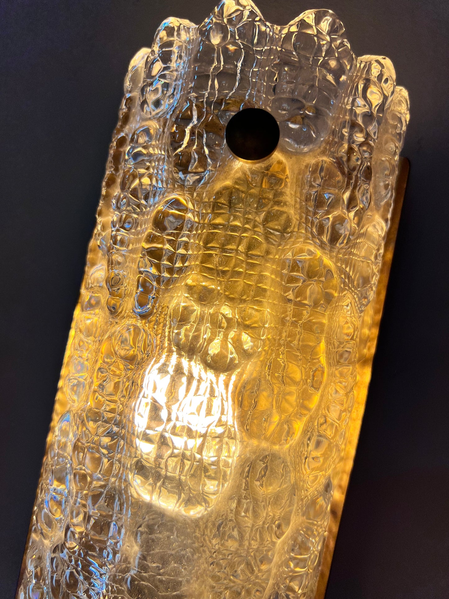 Vintage Wandlampe von Carl Fagerlund für Orrefors