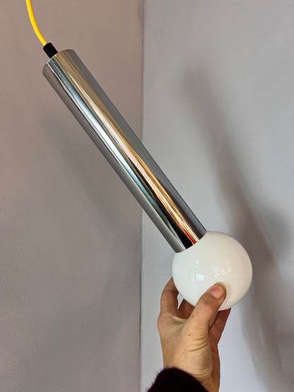 Hängelampe Chromstab mit LED von Glashütte Limburg