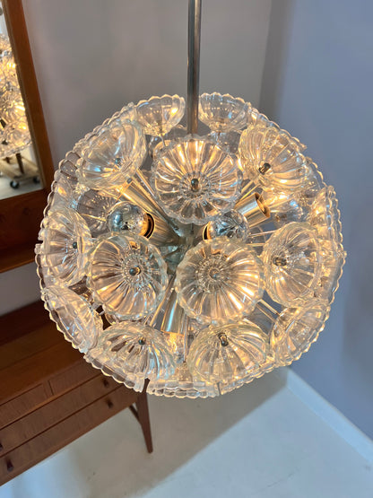Vintage chandelier "Dandelion" GDR 60s