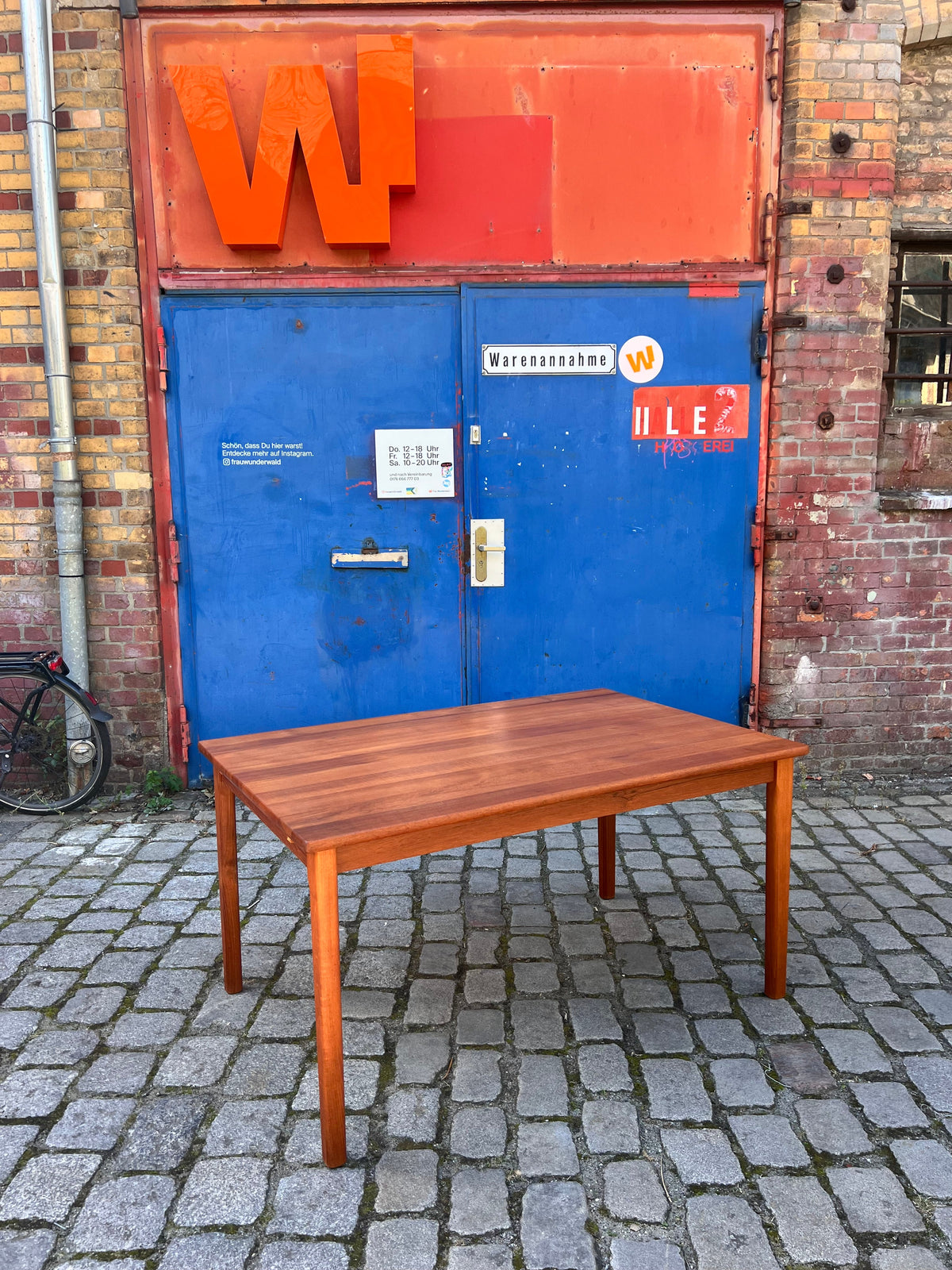 Esstisch Teak Vollholz mit eingehängter Platte