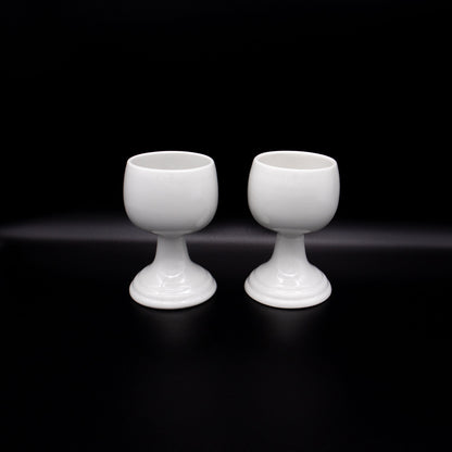 Set von 2 Vintage Kelch von Wilhelmsburger Porzellan