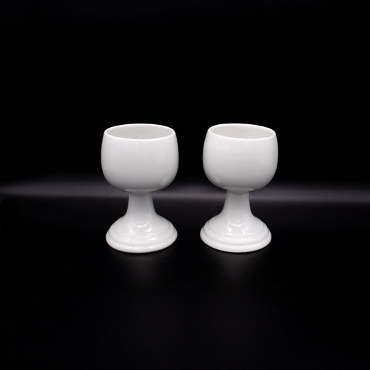 Set von 2 Vintage Kelch von Wilhelmsburger Porzellan