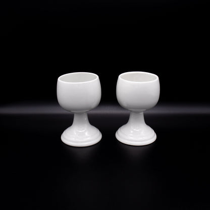 Set von 2 Vintage Kelch von Wilhelmsburger Porzellan