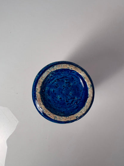 Vintage Vase "Rimini Blu" von Aldo Londi für Bitossi