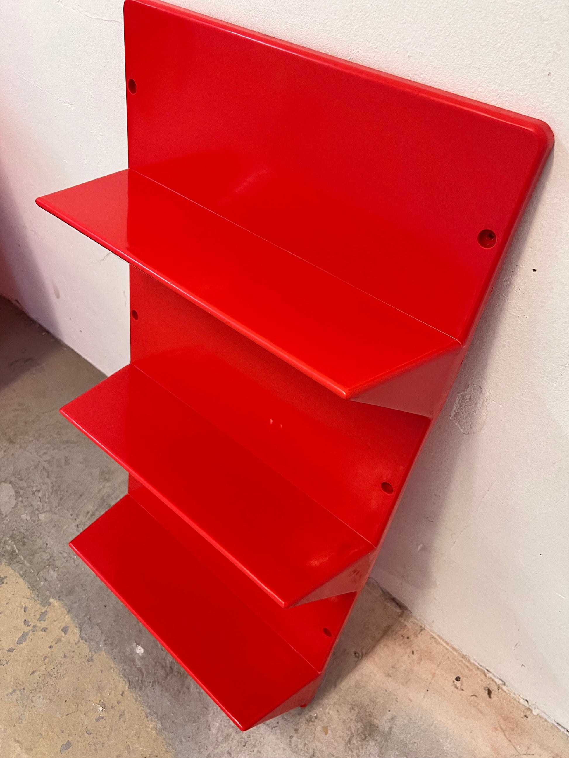 Vintage Wandregal Kämpe von Niels Gammelgaard für IKEA rot