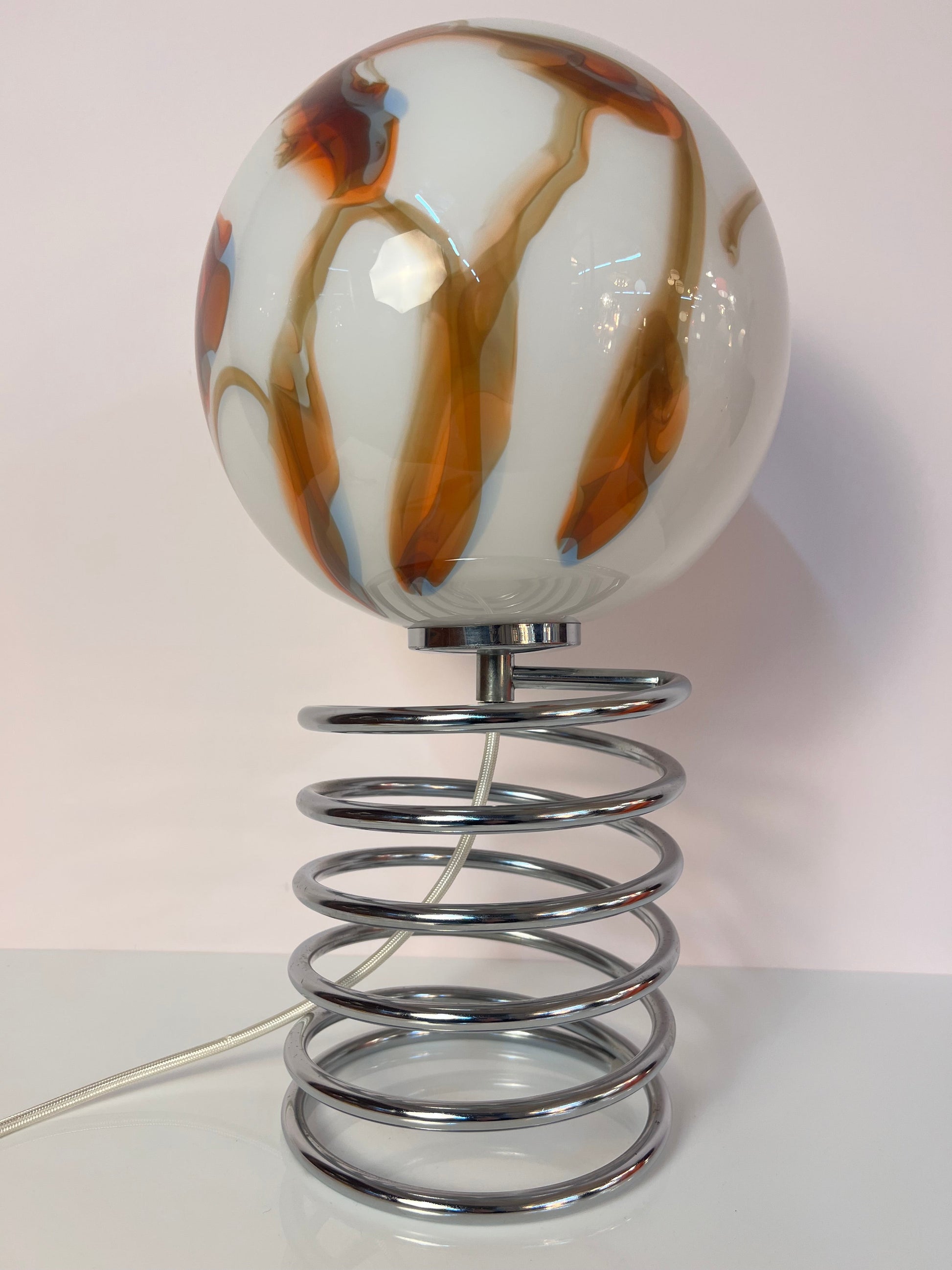 Vintage Tischlampe "Spirale" von Ingo Maurer für Honsel