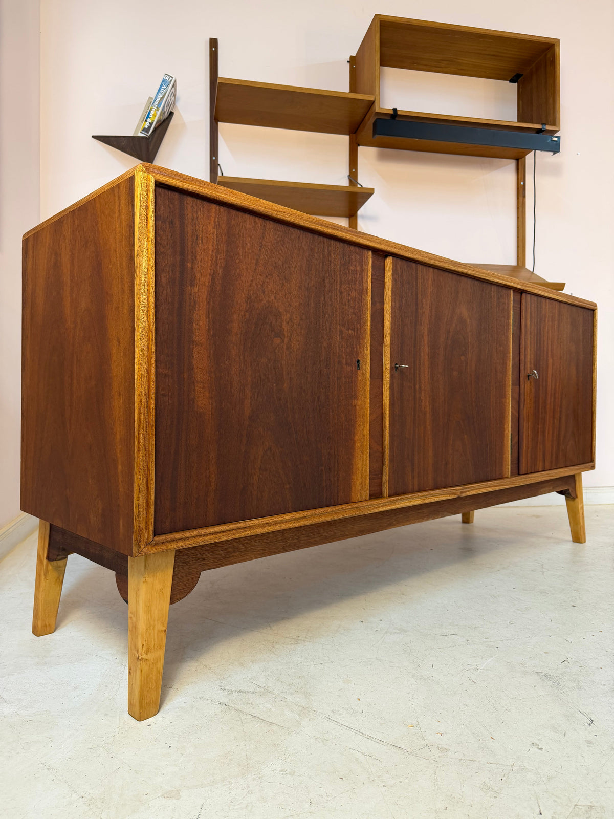 Sideboard Teak und Ulme aus Dänemark