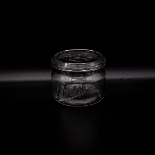 Vintage Einmachglas von REX, Höhe 10 cm