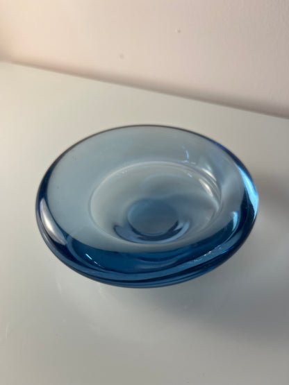 Vintage Glasschale hellblau von Per Lütken für Holmegaard