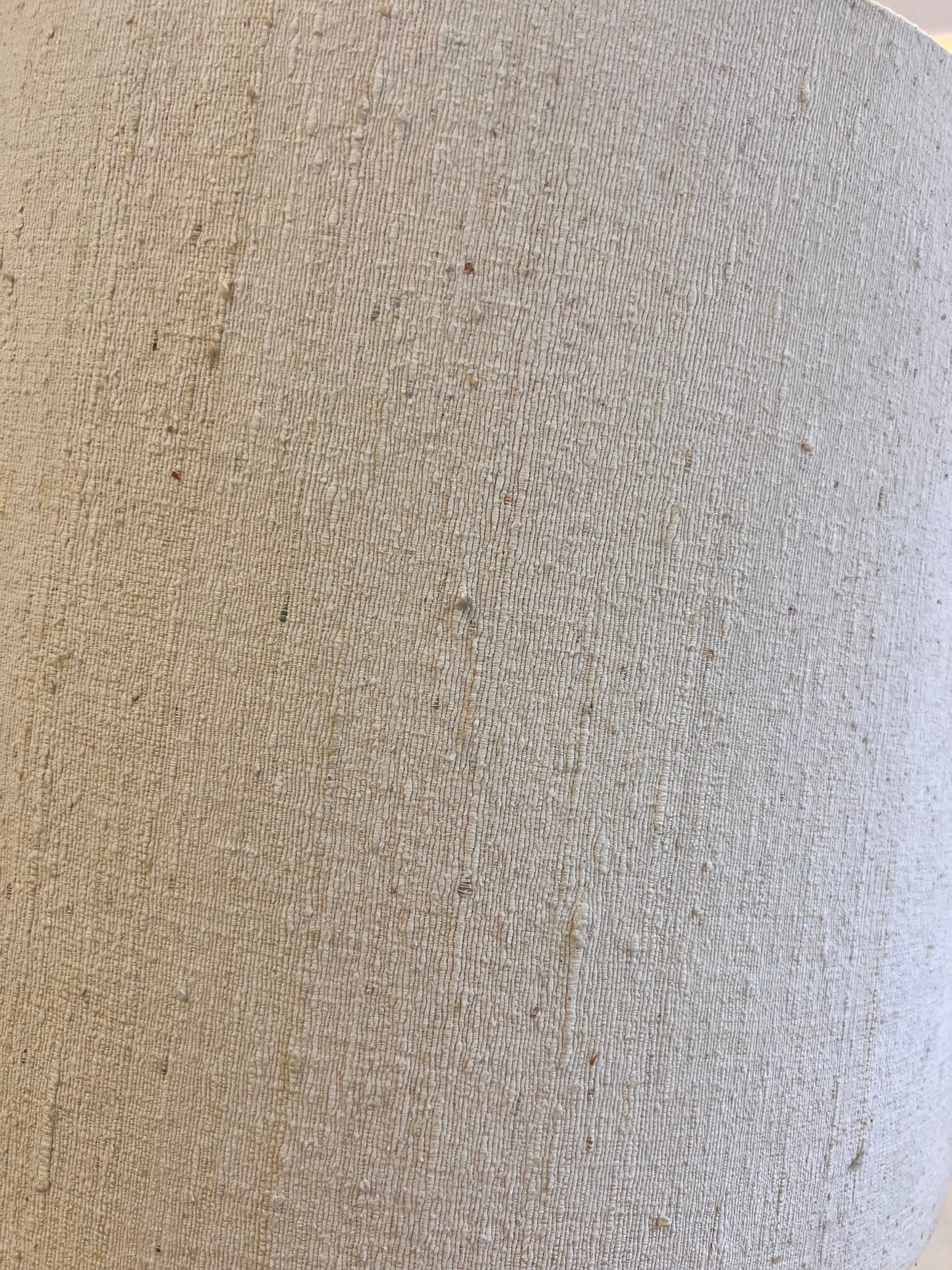 Vintage Tischlampe Teak und Rohseide von DOMUS