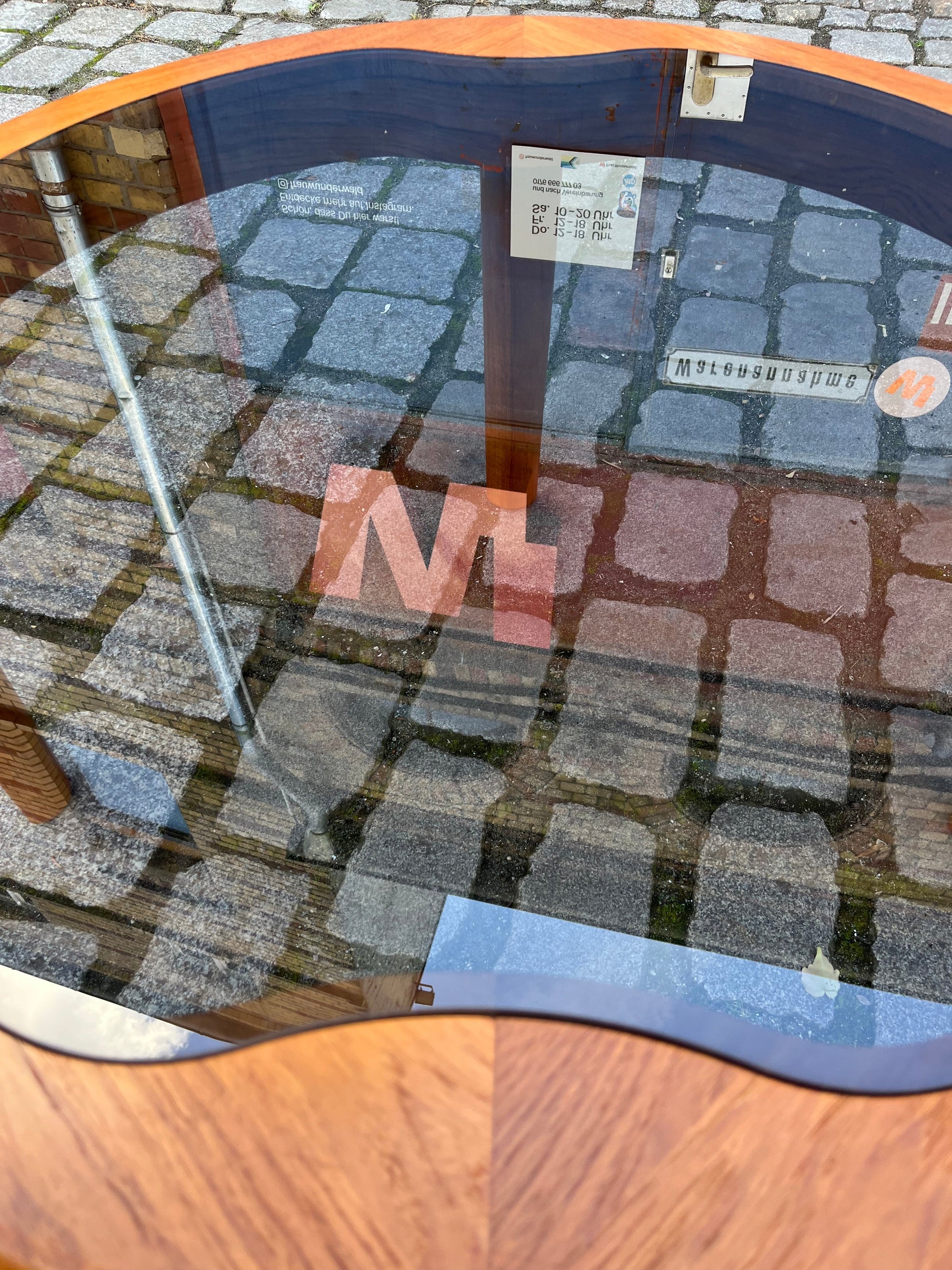 Couchtisch Teak Rauchglas