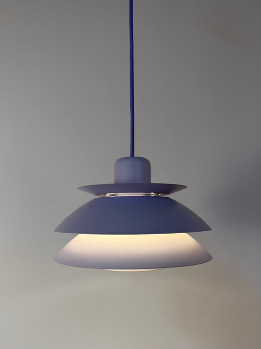 Vintage Lamellenlampe Typ 776 von Horn, flieder