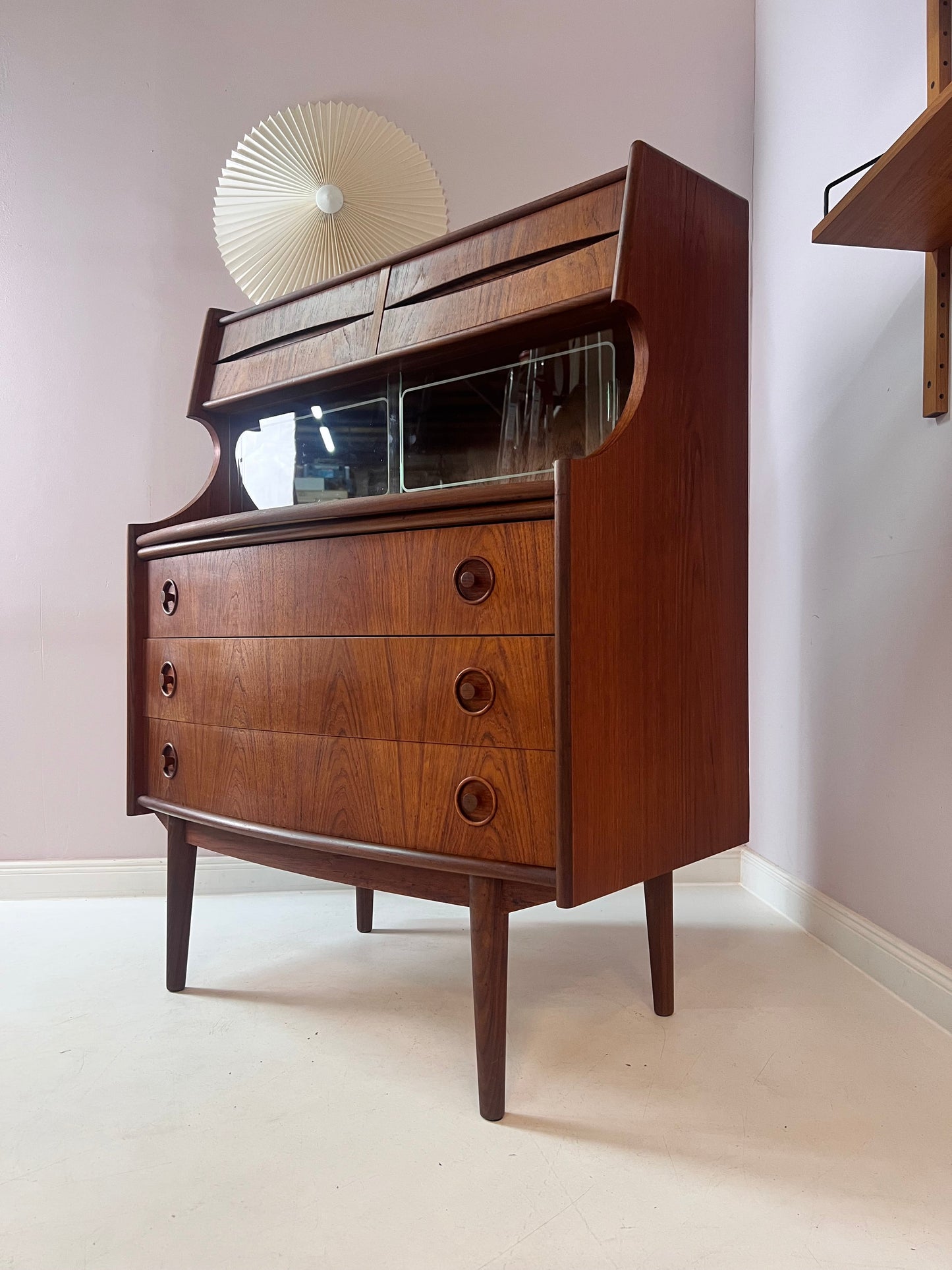 Secrétaire vintage en teck par Gunnar Falsig