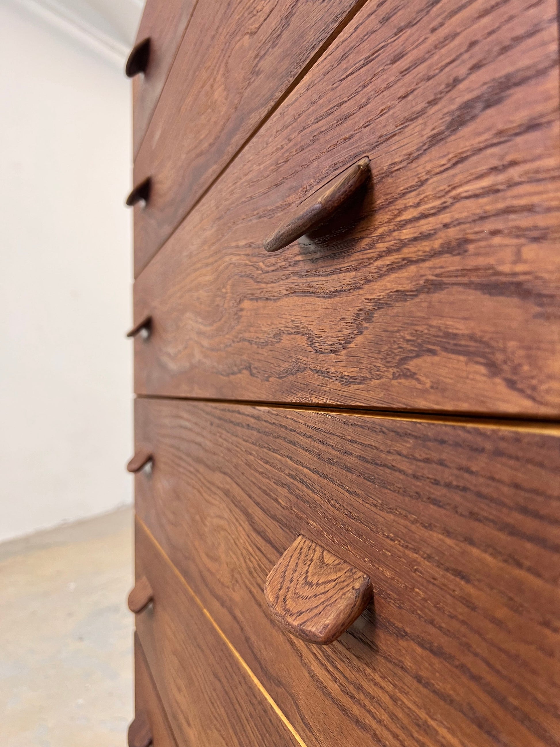 Vintage Kommode Tallboy von Poul Volther für FDB Møbler, dunkelbraun
