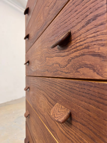 Vintage Kommode Tallboy von Poul Volther für FDB Møbler, dunkelbraun