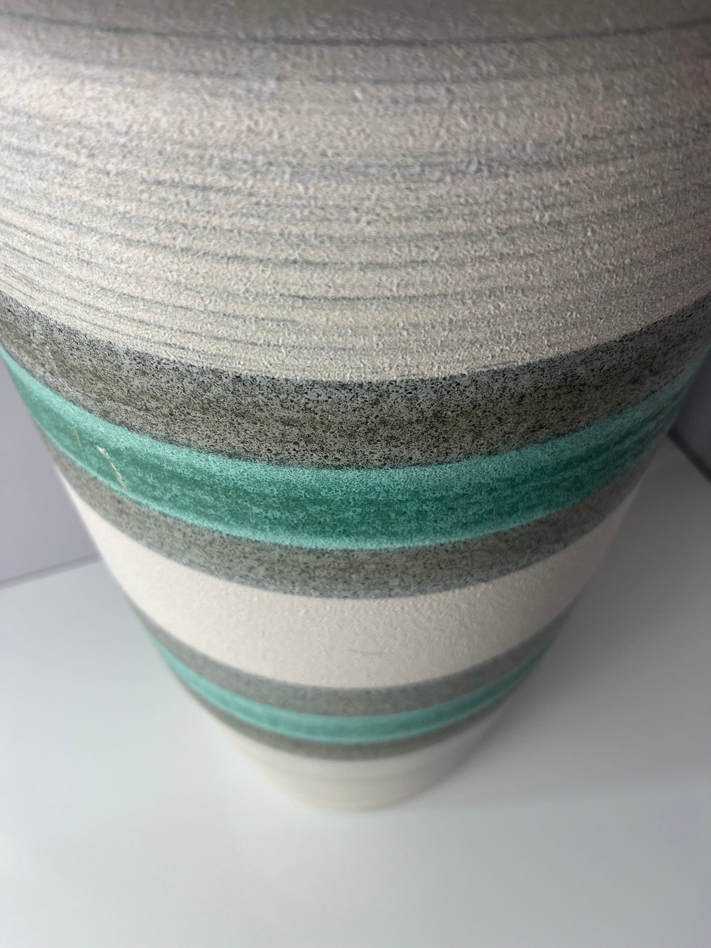 Vintage Bodenvase 628-50 türkis grau von Bay Keramik