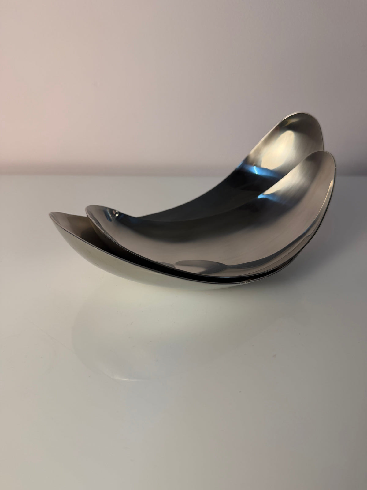 Set von 2 Servierschalen "Leaf" von Helle Damkjær für Georg Jensen
