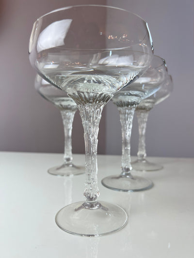 Split wine glass by Pavel Hlava for Rosenthal Studio Line, set of 4