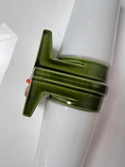 Vintage Doppelleuchte Modell 6065 grün von Sigvard Bernadotte für Ifö