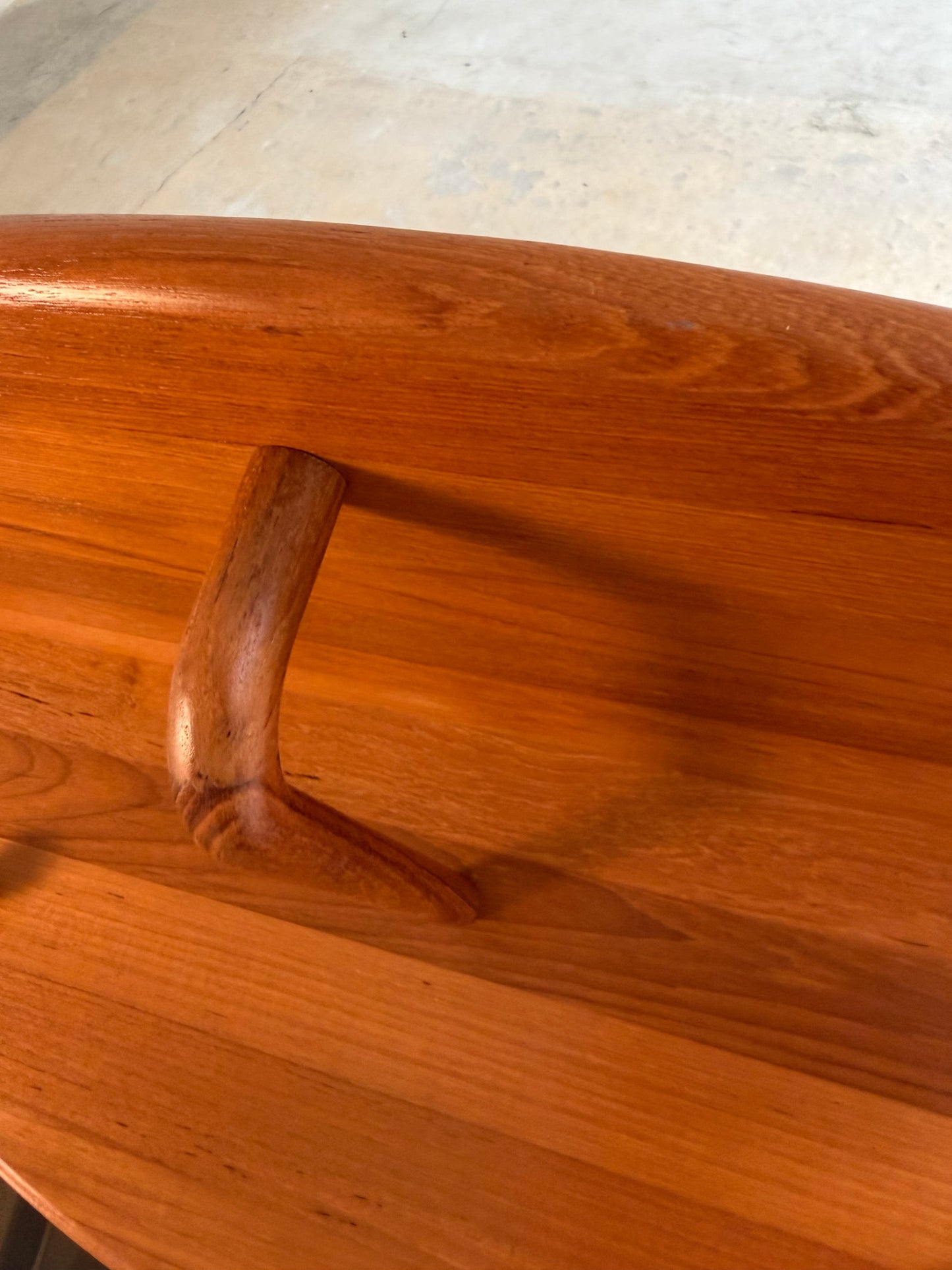 Vintage Garderobe Halbrund Teak von Lysgaard Møbler