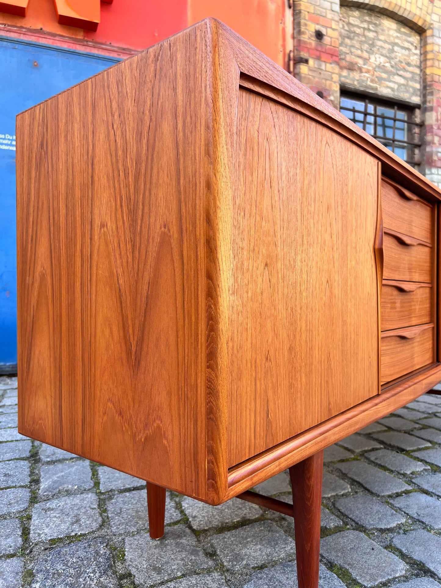 Vintage Sideboard Teak von Heinrich Riestenpatt für rt Möbel