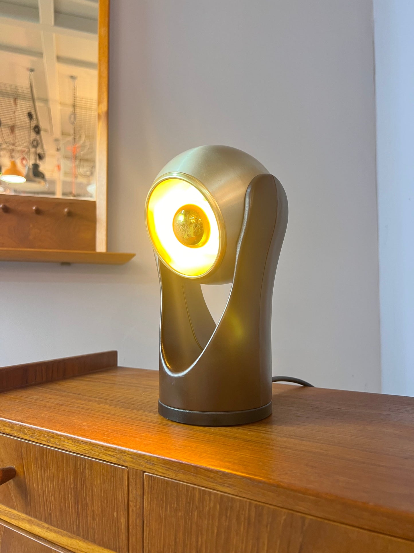 Vintage Touch-Lampe Sensorette silber gold von Insta 70er