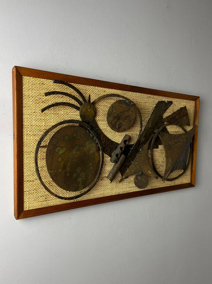 Vintage Wandskulptur von Henrik Horst