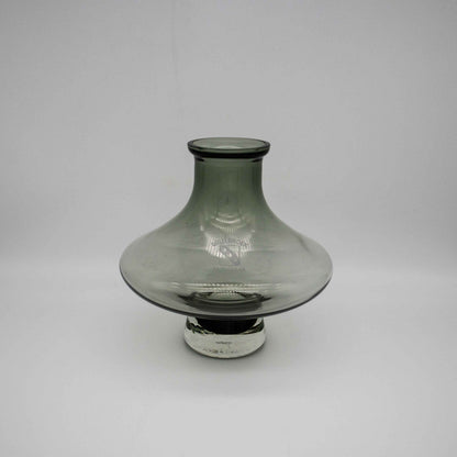 Vintage Rauchglas Vase "Somati" aus Belgien