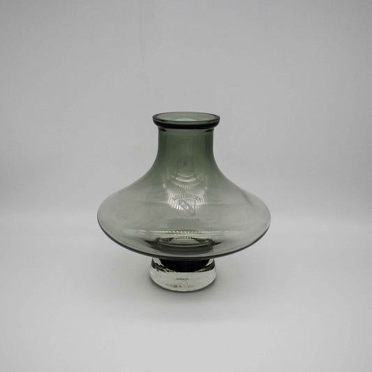 Vintage Rauchglas Vase "Somati" aus Belgien