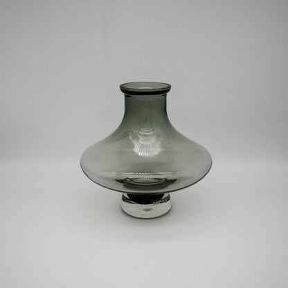 Vintage Rauchglas Vase "Somati" aus Belgien