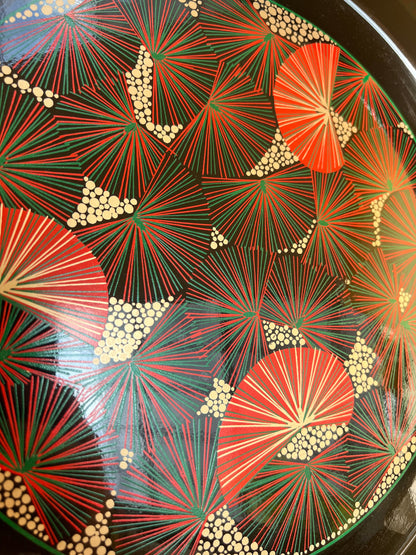 Vintage Lacktablett Shōwa Periode Japan 70er