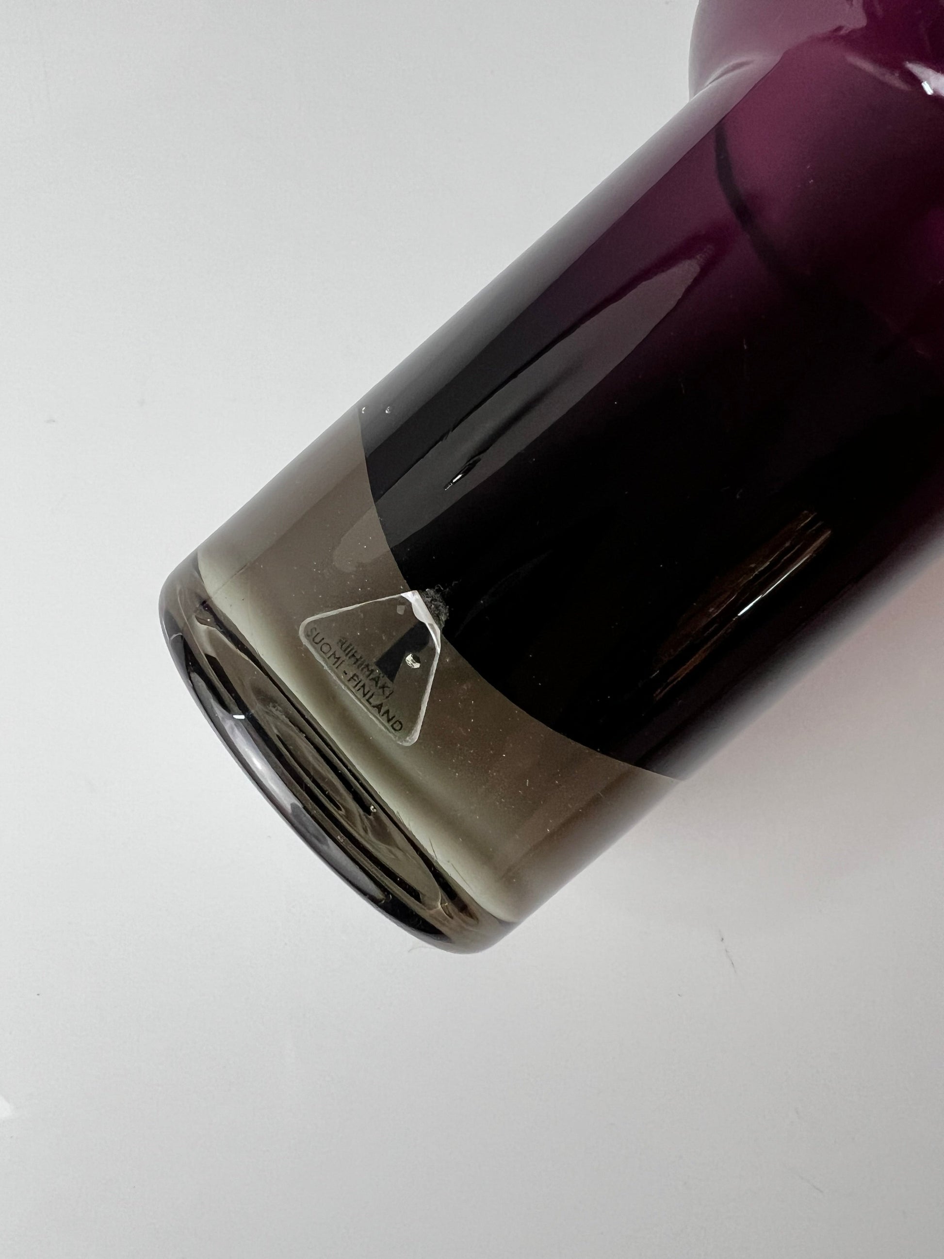 Vintage Vase lila Glas von Nanny Still für Riihimäen Lasi
