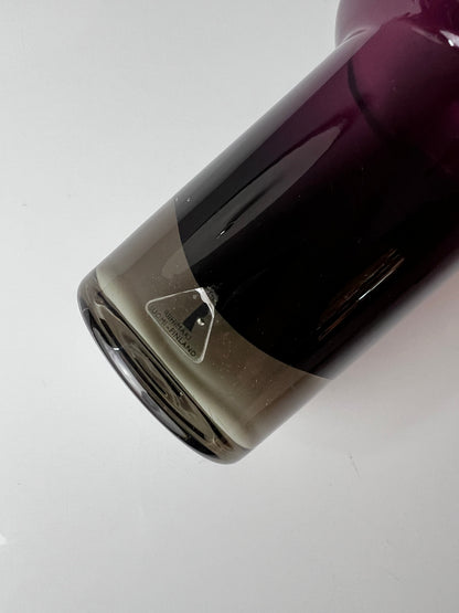 Vintage Vase lila Glas von Nanny Still für Riihimäen Lasi