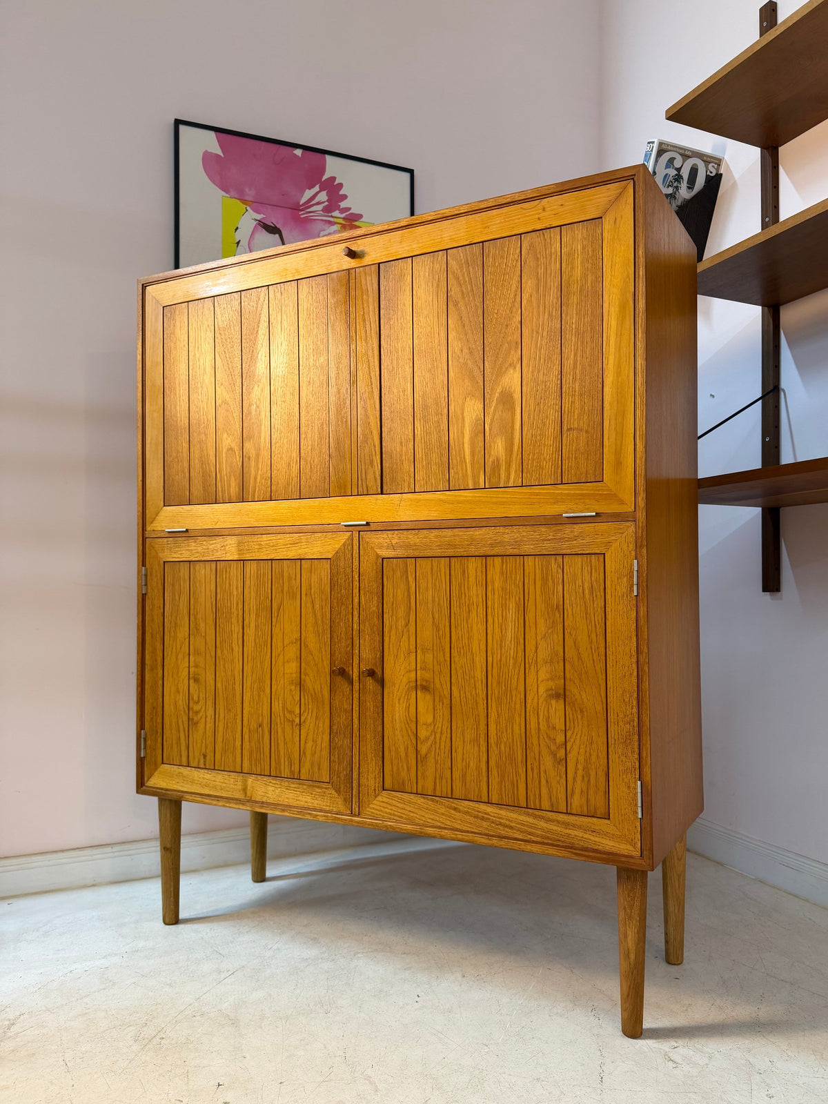 Vintage Barschrank Eiche von Rud Thygesen und Johnny Sørensen für HG Furniture