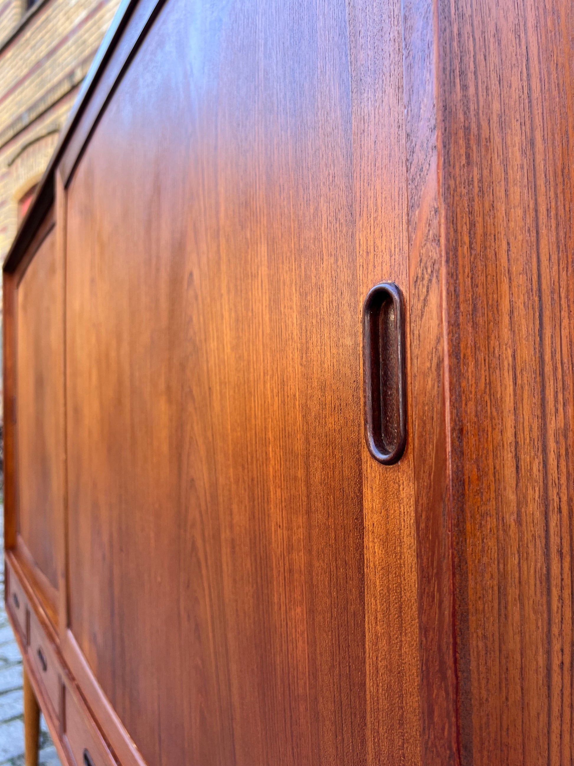 Vintage Highboard Teak aus Dänemark