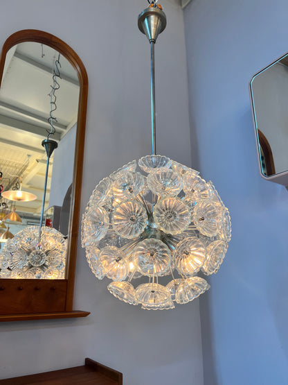 Vintage chandelier "Dandelion" GDR 60s