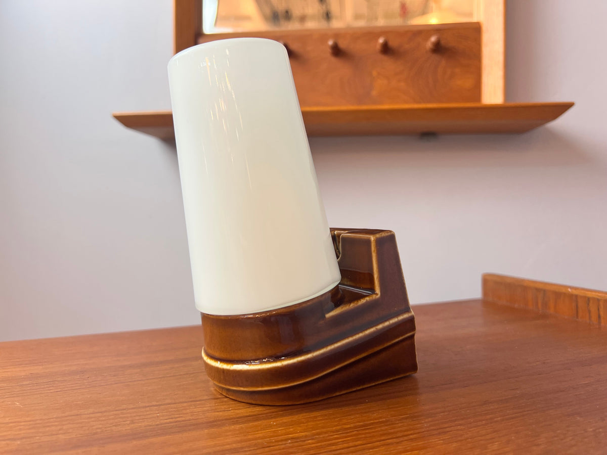 Wandlampe Modell 6080 braun von Sigvard Bernadotte für Ifö