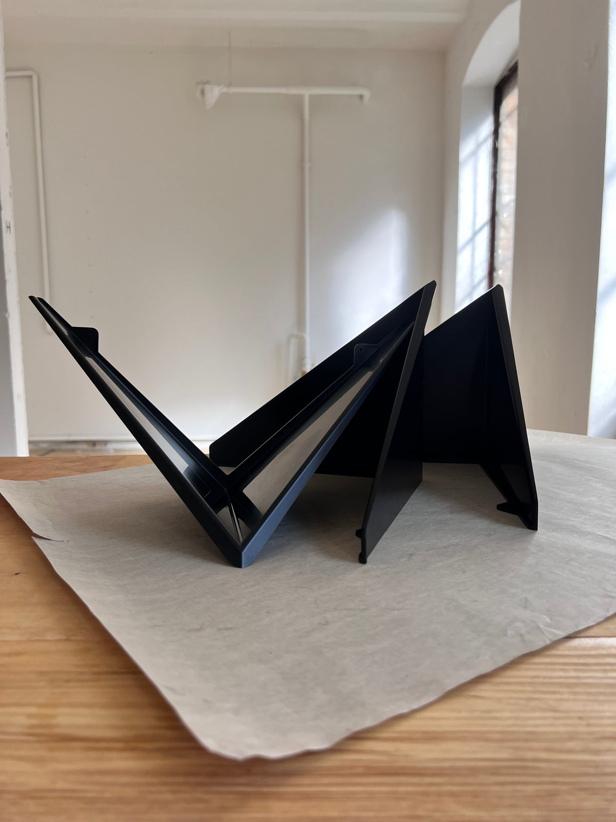 Étagère vintage « Butterfly » noire par Paul Cadovius Lot de 3