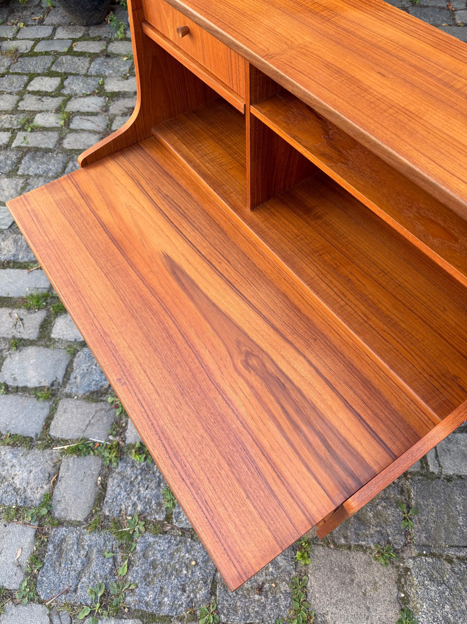 Vintage Sekretär Teak mit Spiegel aus Dänemark